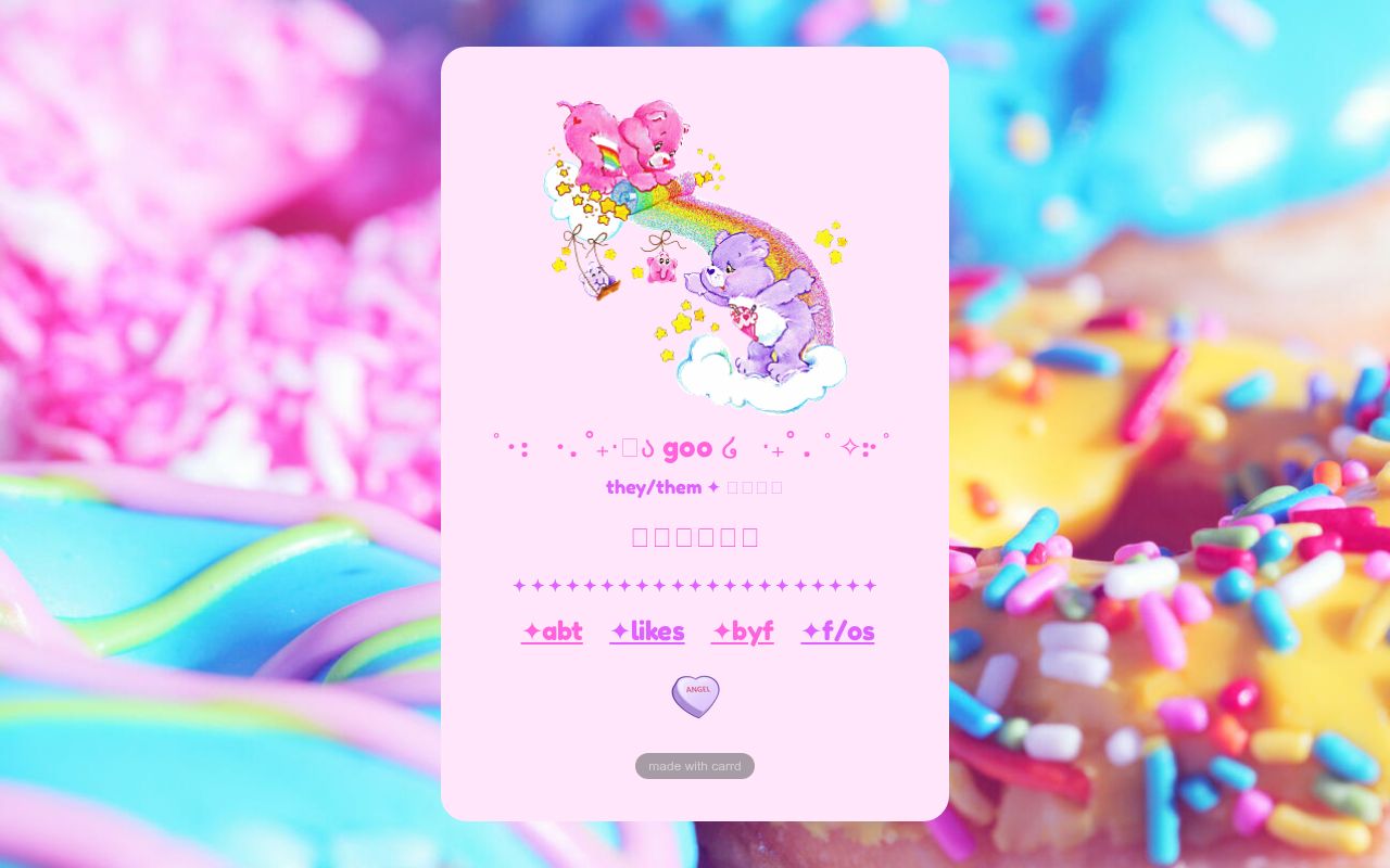 Carrd profile picture for @goo